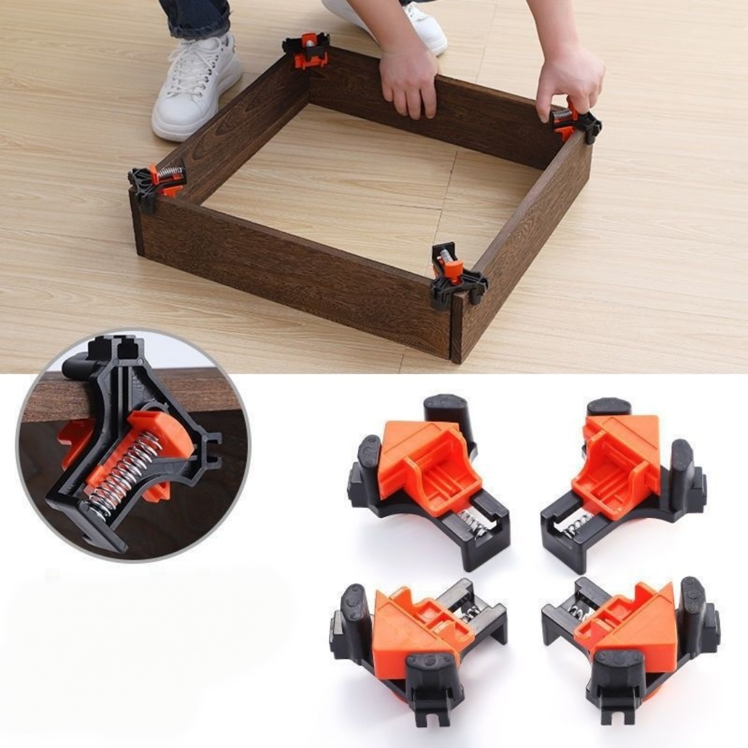 Woodworking Essentials - 4pcs 90° Right Angle Clamp Fixing