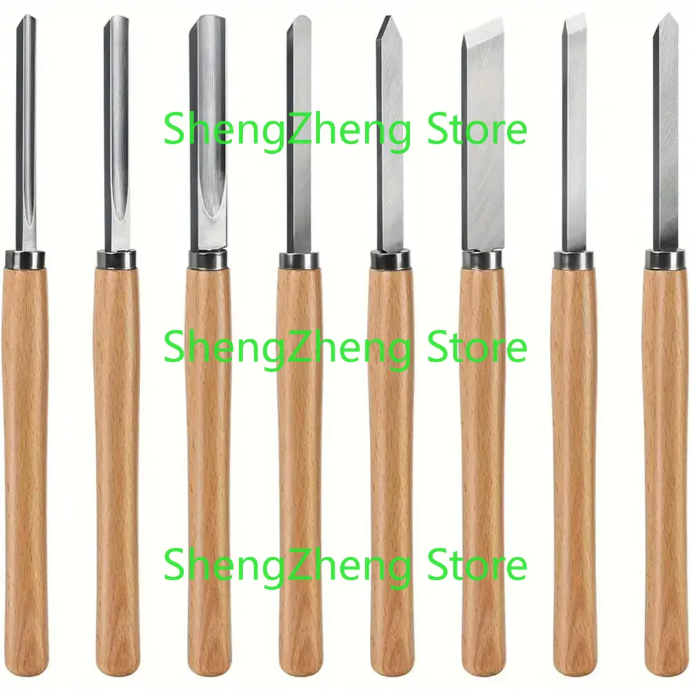 Skew Chisel Wood - 8Pcs Professional Wood Turning Chisels Set