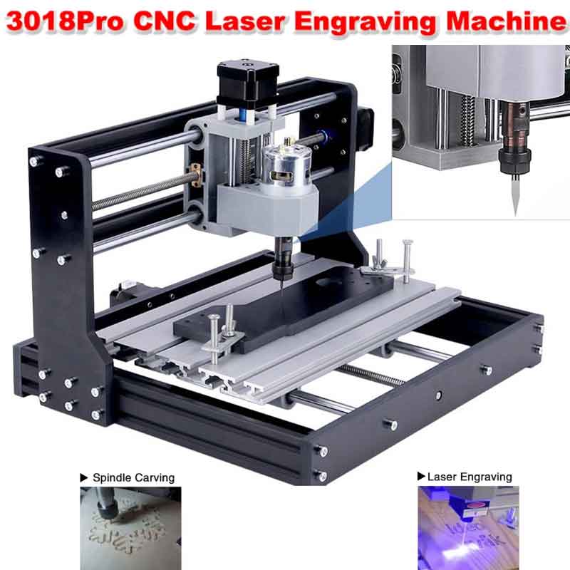 Woodworking Machines - CNC 3018Pro Woodworking Engraving Machine 15W