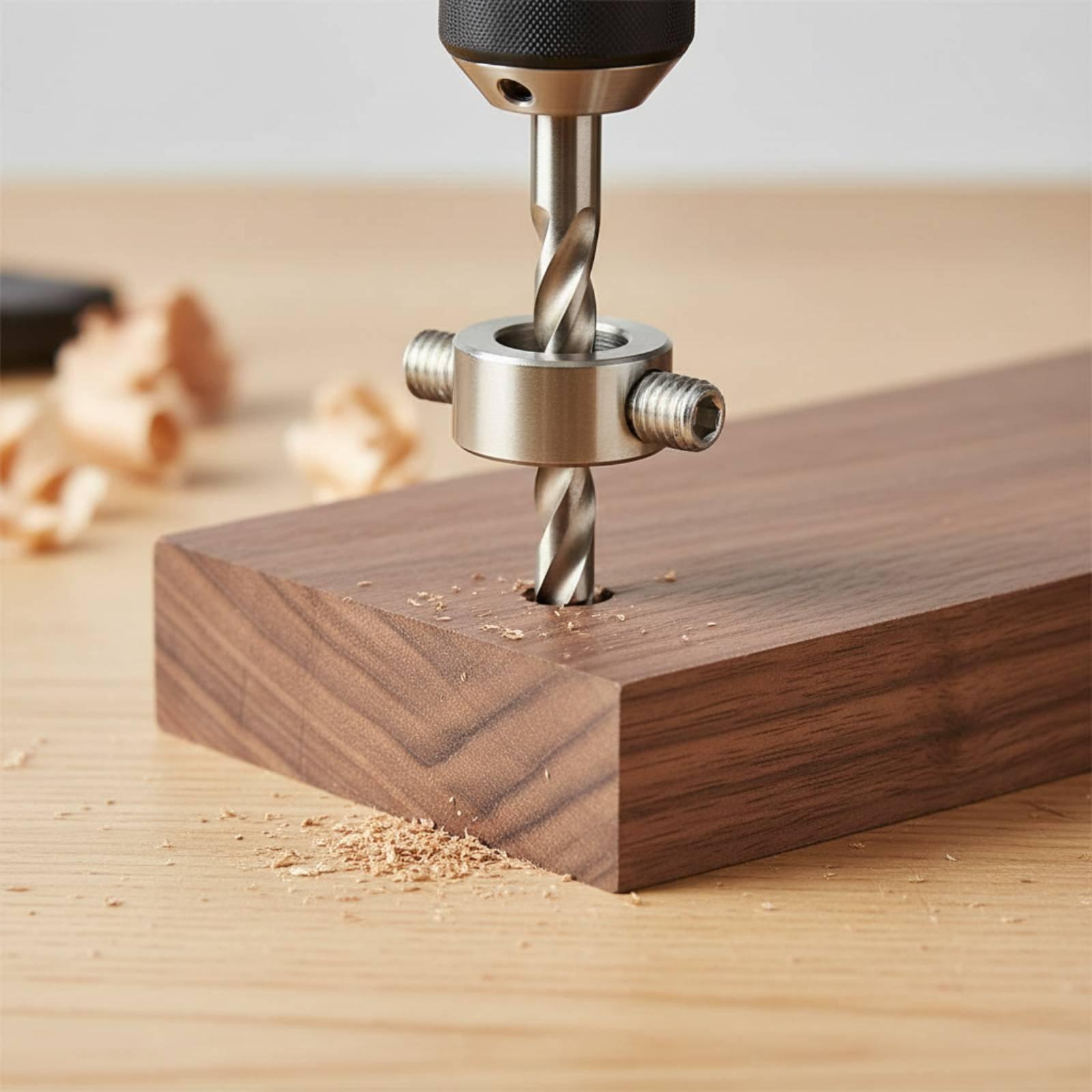 Woodworking Workshop Design - Boring Tool Stop Double Screw Design