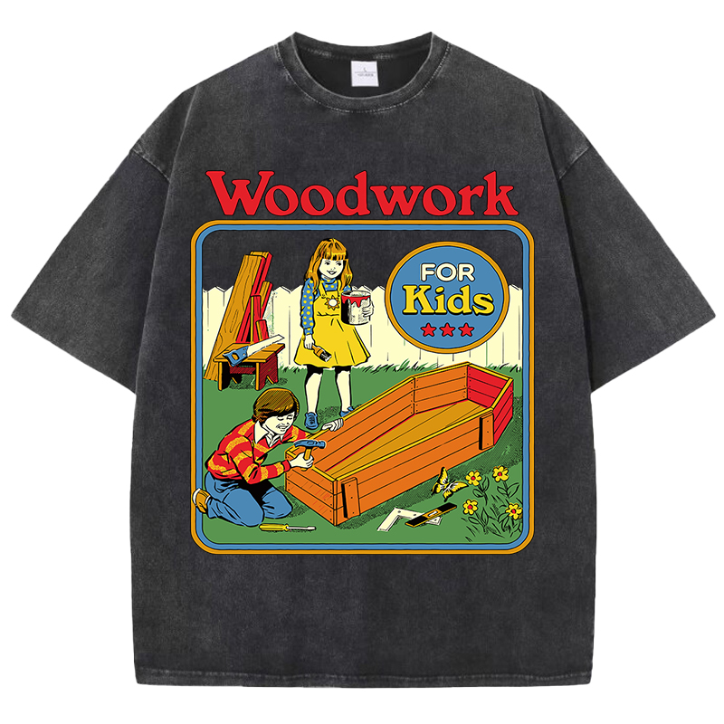 Woodworking Women - Woodwork For Kids Print Washed Women