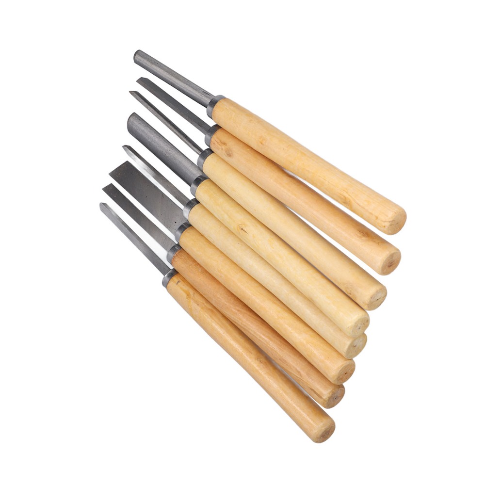 8PCS HSS Steel Wood Turning Ch - огляд і ціна Skew Chisel Wood