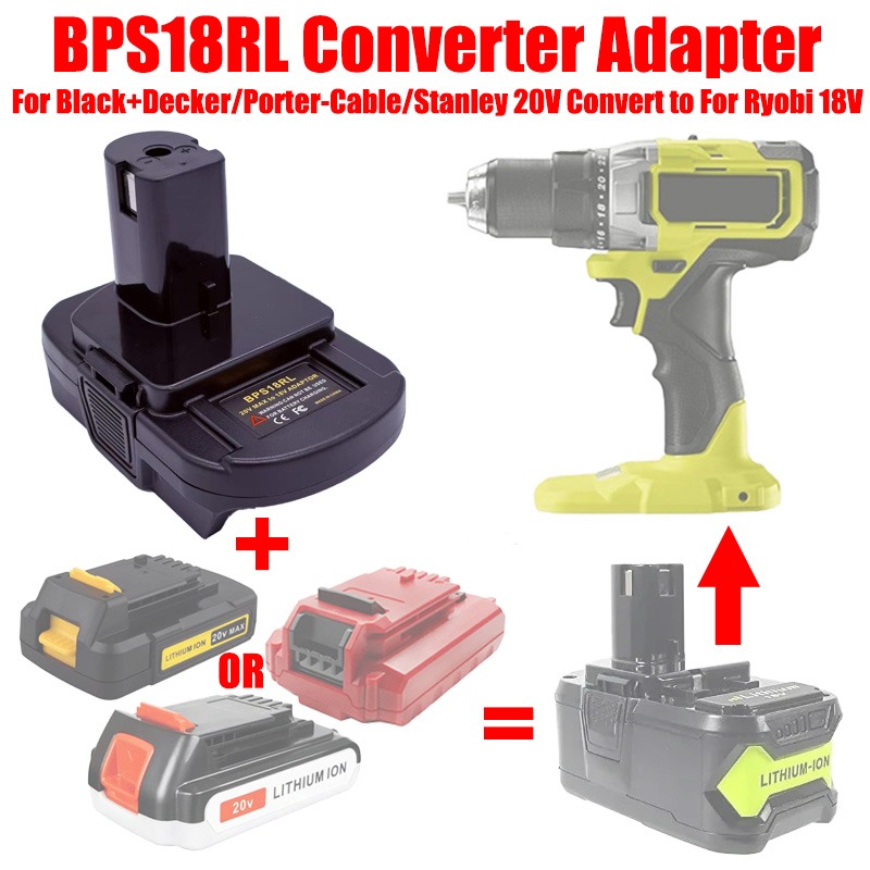 ALASICKA Battery Adapter BPS18 - огляд і ціна Black+Decker Tool Cordless