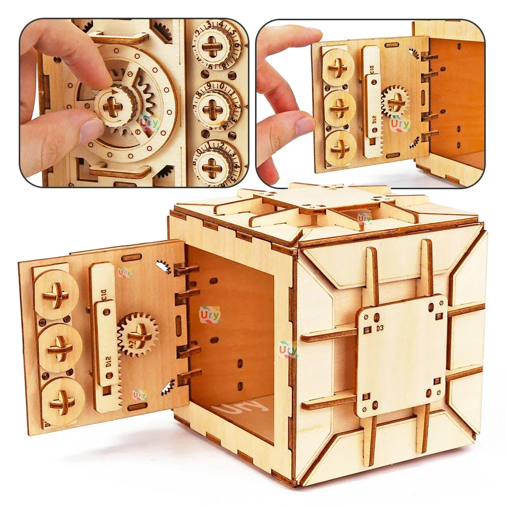 URY 3D Wooden Puzzle Password  - огляд і ціна Woodworking Women