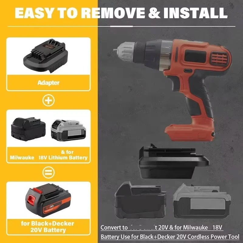 For Black Decker Tool Adapter  - огляд і ціна Black+Decker Tool Cordless