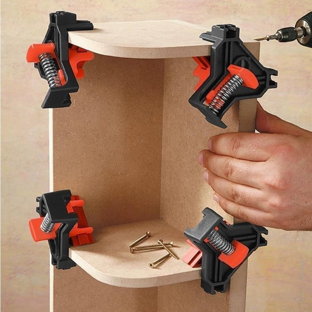 4pcs 90° Right Angle Clamp Fix - огляд і ціна Woodworking Essentials