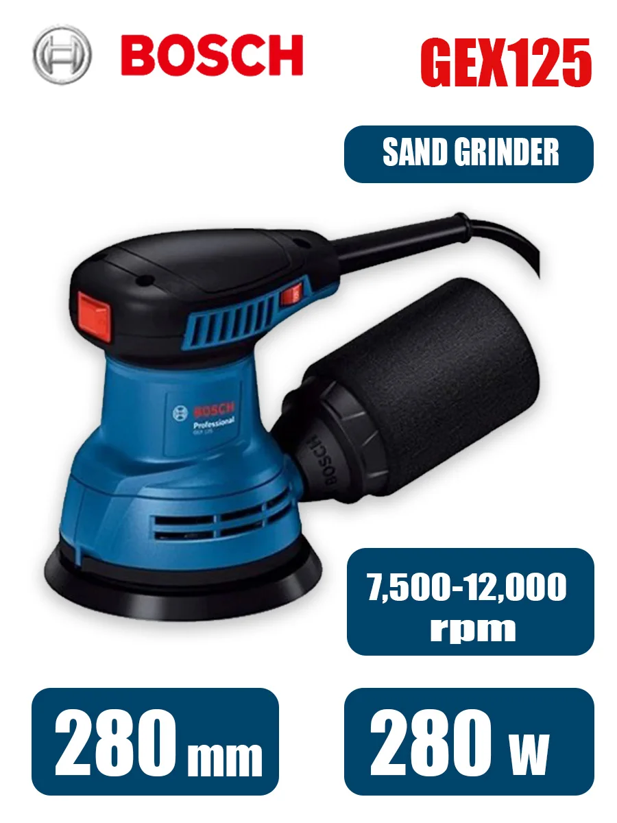Bosch GEX125 280W Multifunctio - огляд і ціна Woodworking Machines