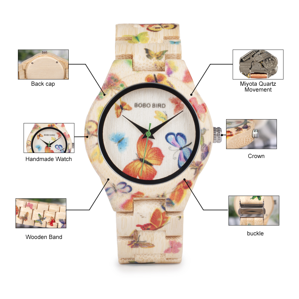 BOBO BIRD Wood Women Watches L - огляд і ціна Woodworking Women
