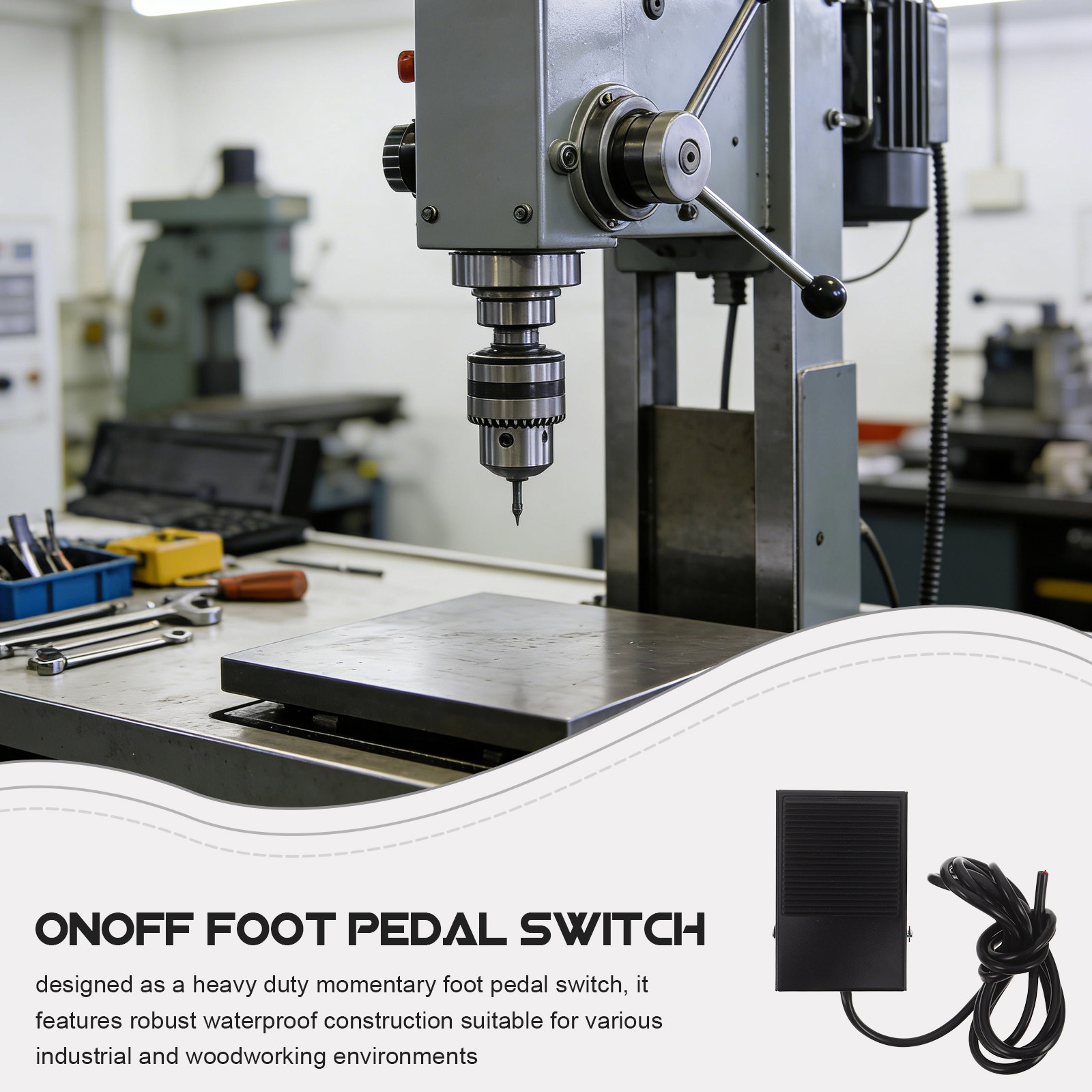 Momentary Foot Pedal Switch fo - огляд і ціна Woodworking Tool