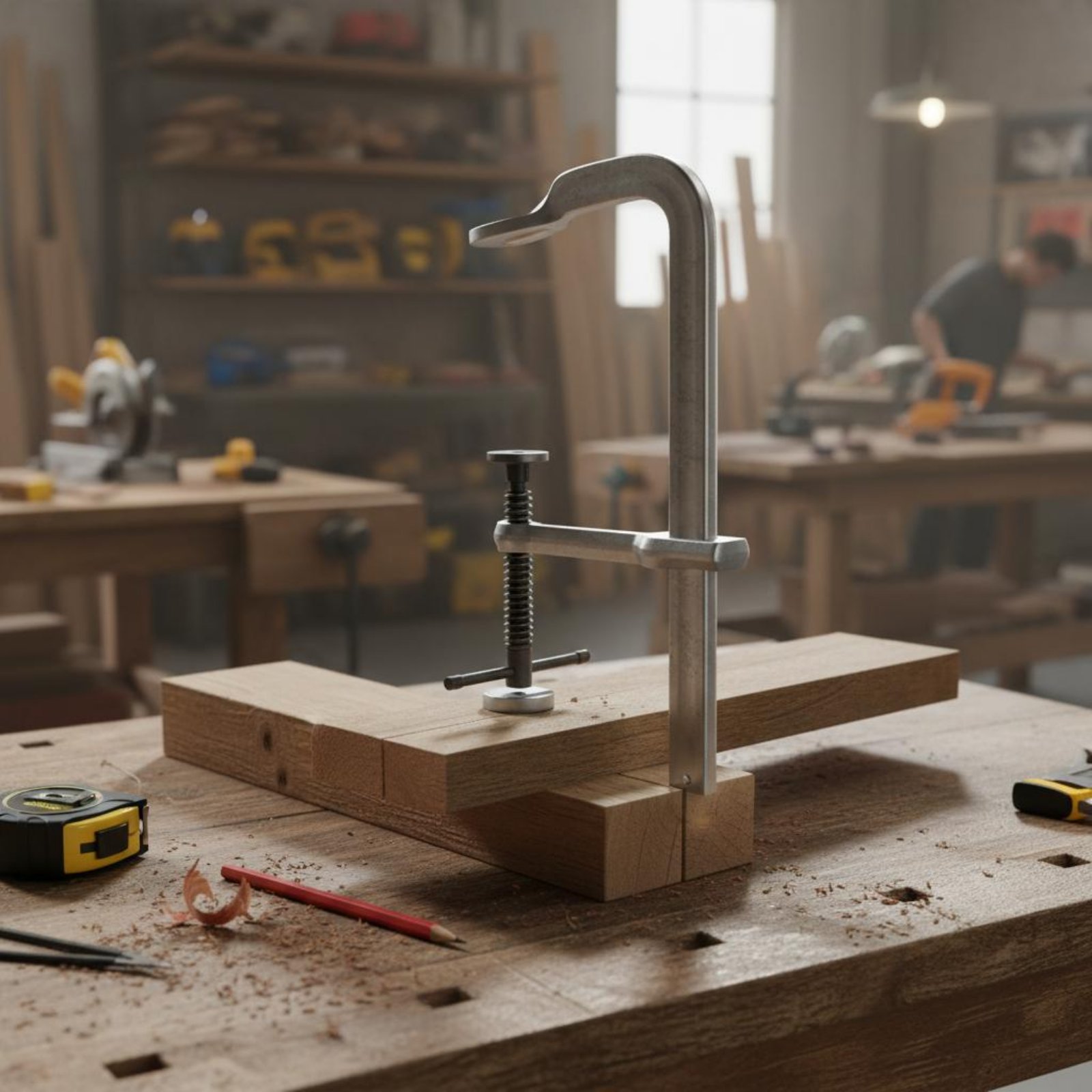 Heavy Duty F Clamp Thickened I - огляд і ціна Woodworking Workshop Design