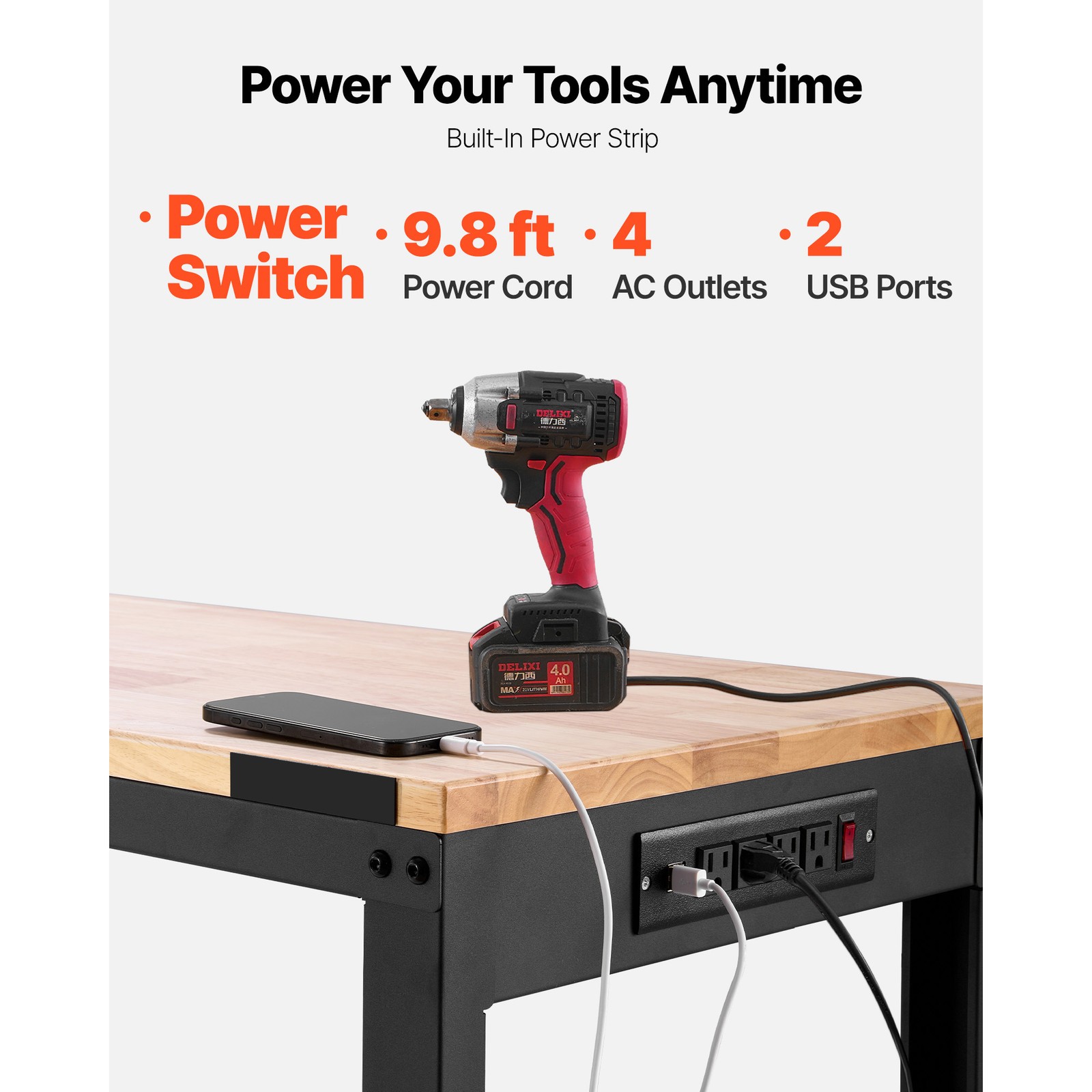 Adjustable Height Workbench 61 - огляд і ціна Workbench Woodworking