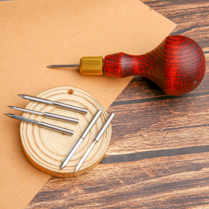 1Set DIY Leather Punch Awl Woo - огляд і ціна Woodworking Shoes