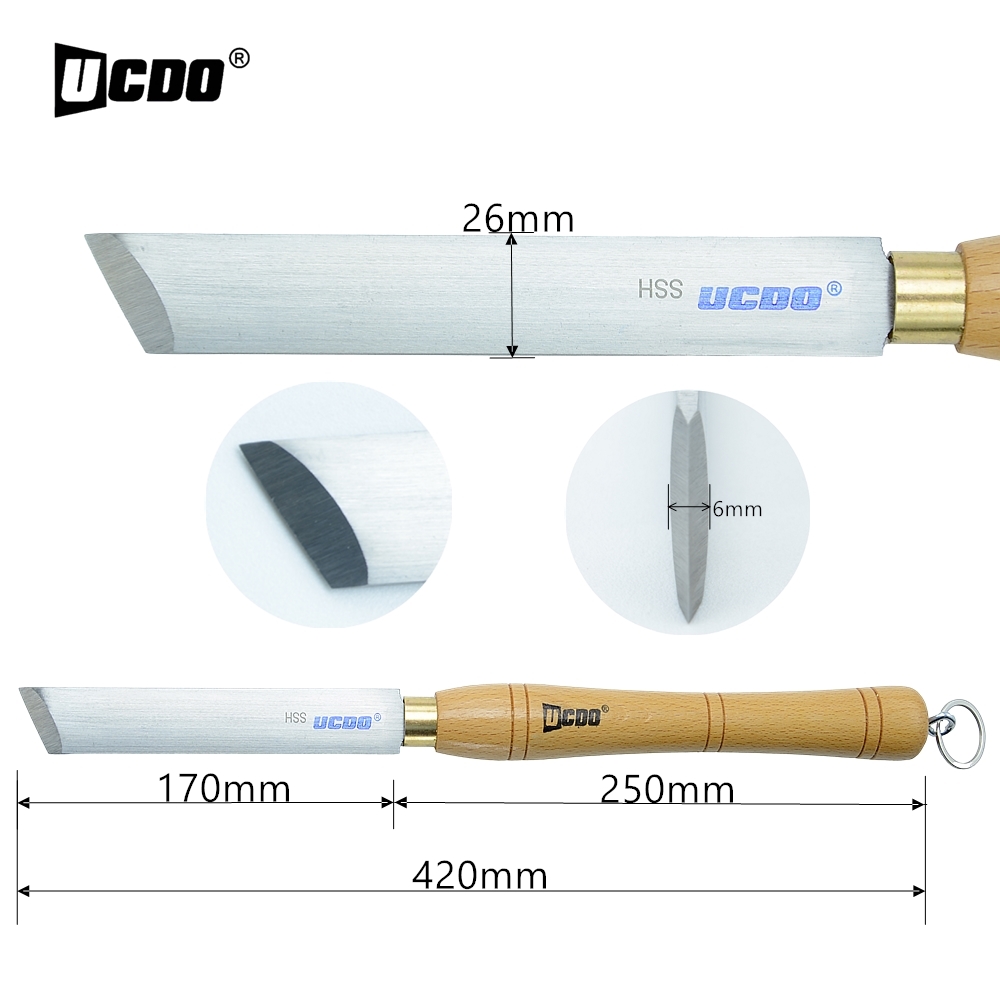 UCDO HSS 26mm Woodturning Big  - огляд і ціна Skew Chisel Wood
