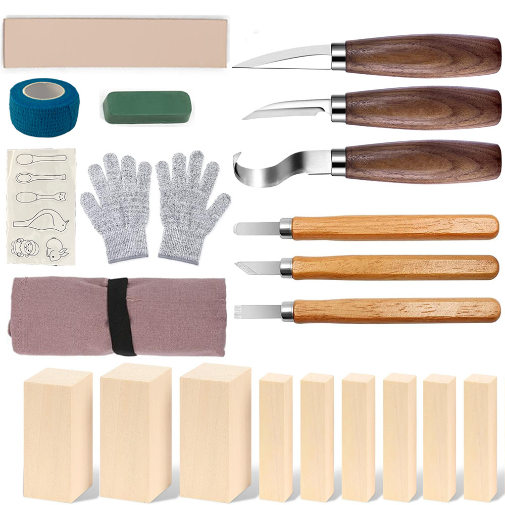 Carving Knife Gift Box Set 21- - огляд і ціна Woodworking Knives