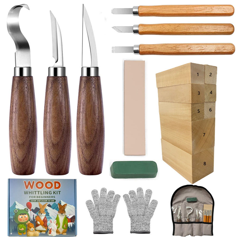 Carving Knife Gift Box Set 21- - огляд і ціна Woodworking Knives