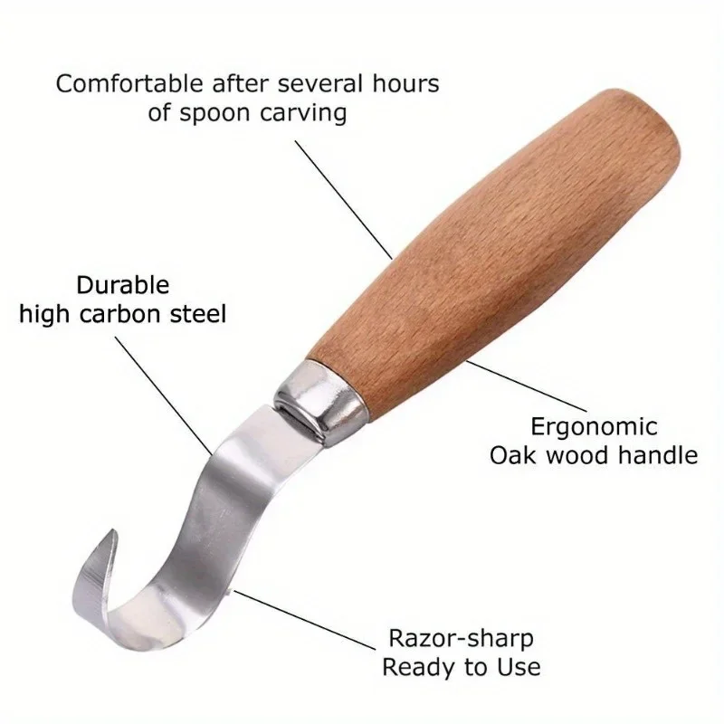 Wood Carving Knife Chisel Hook - огляд і ціна Woodworking Knives