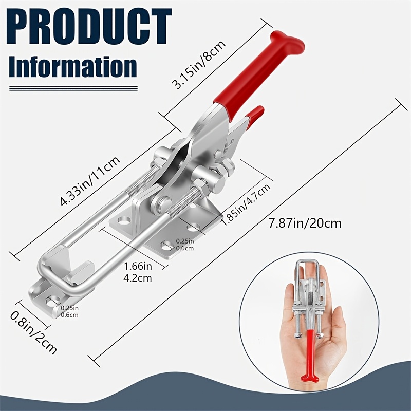 2Pcs Heavy-Duty Clamps Adjusta - огляд і ціна Woodworking Quick Clamps