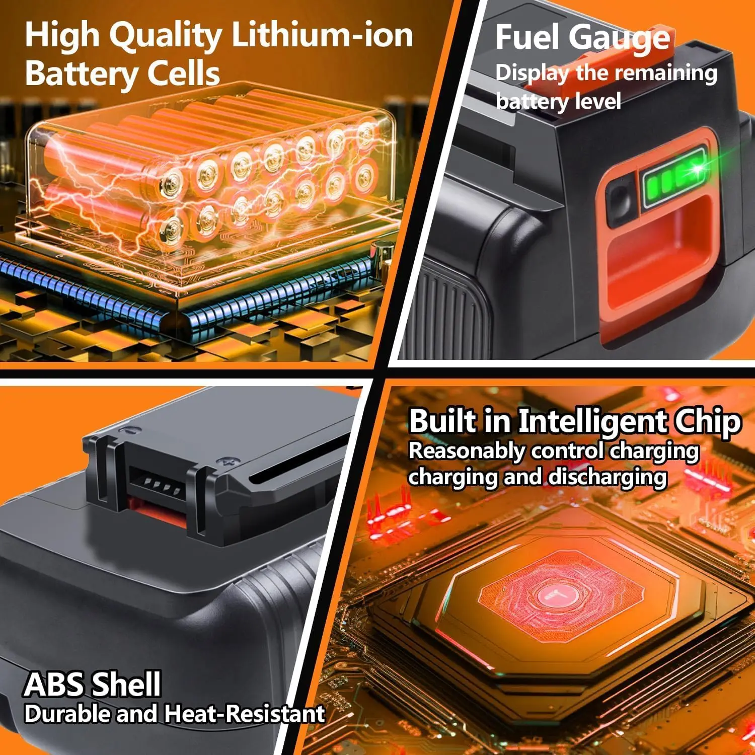 40V 4000mAh Lithium-Ion Batter - огляд і ціна Black+Decker Tool Cordless
