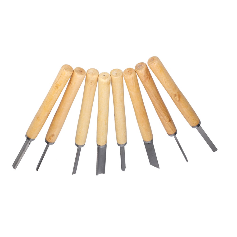 8PCS HSS Steel Wood Turning Ch - огляд і ціна Skew Chisel Wood