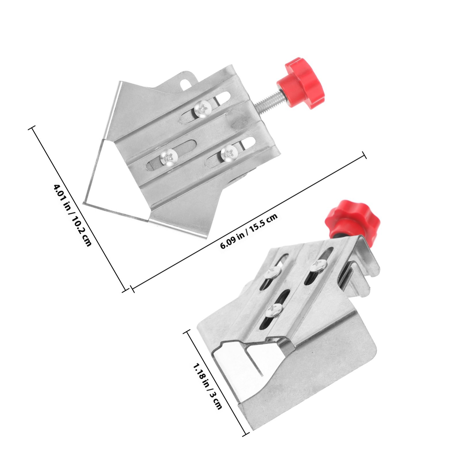 2Pcs Right Angle Clamp Stainle - огляд і ціна Woodworking Quick Clamps