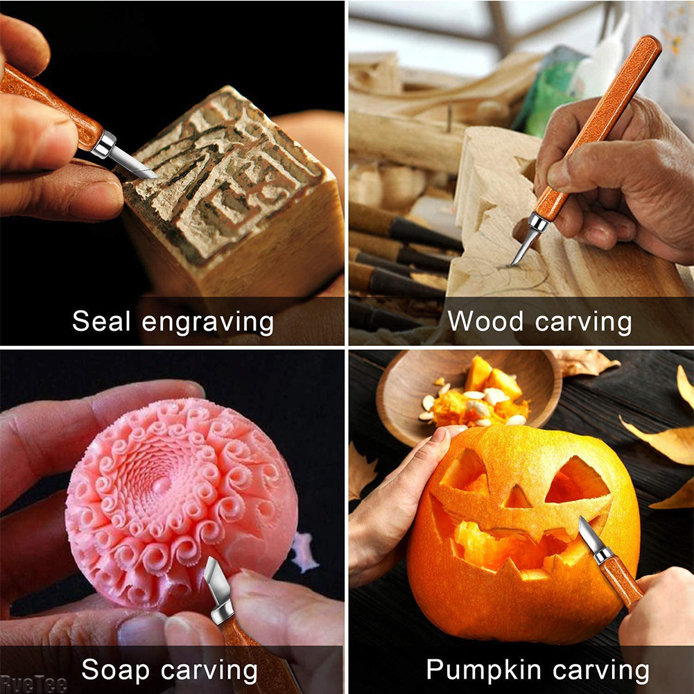 12Pcs SK2 Woodworking Carving  - огляд і ціна Woodworking Knives