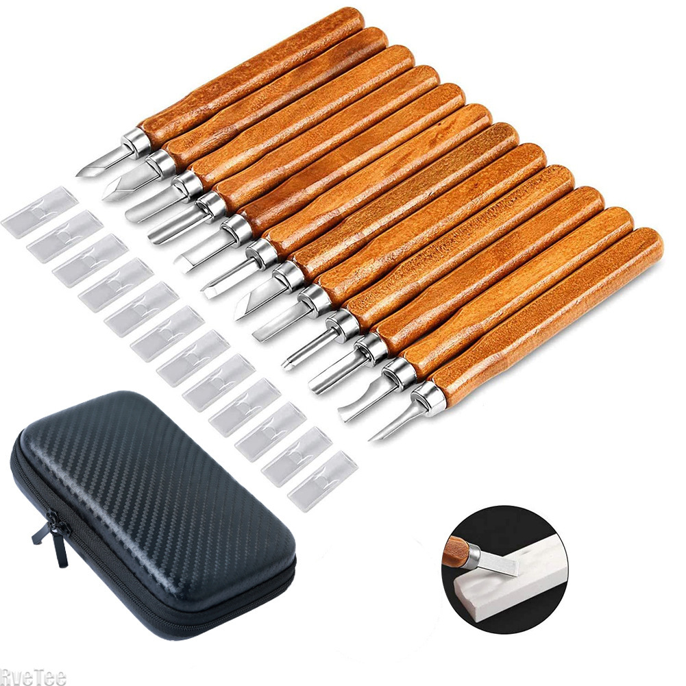 12Pcs SK2 Woodworking Carving  - огляд і ціна Woodworking Knives