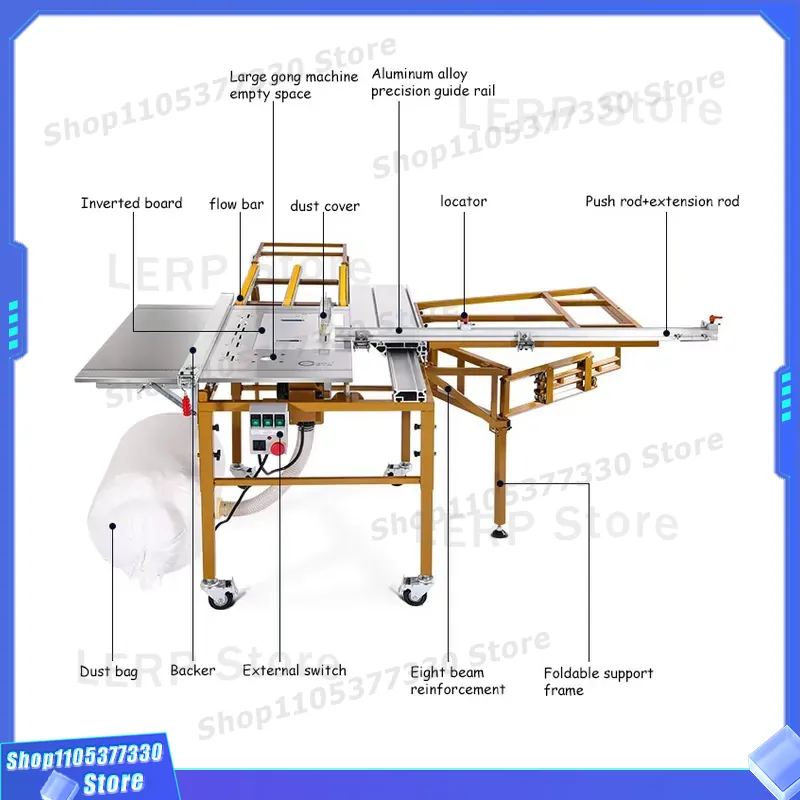 Portable Woodworking Sliding T - огляд і ціна Woodworking Workshop Design