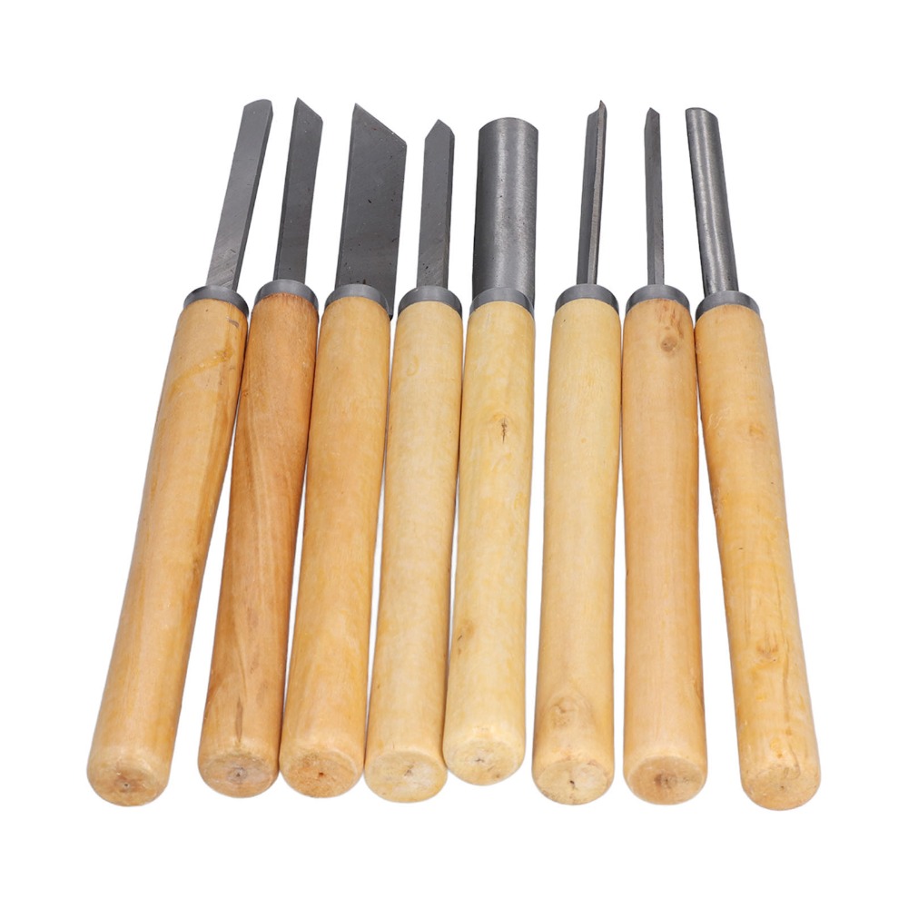 8PCS HSS Steel Wood Turning Ch - огляд і ціна Skew Chisel Wood